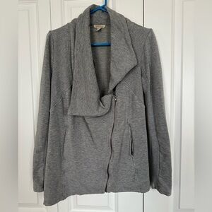Gray Shawl Collar Jacket